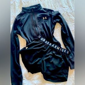 Under Armour black shorts and Jacket - size Small